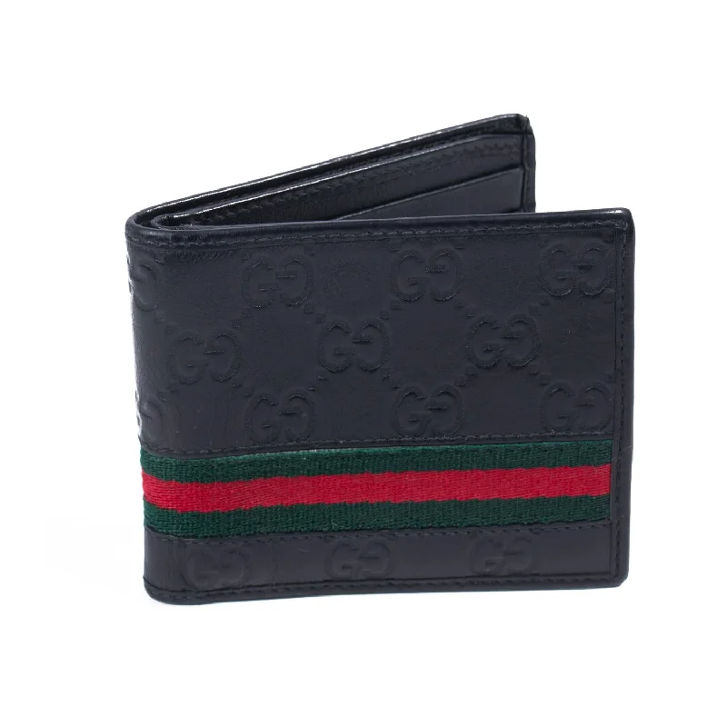 Eco-friendly tote bags for shoppingGucci Guccissima Web Bi-Fold Wallet