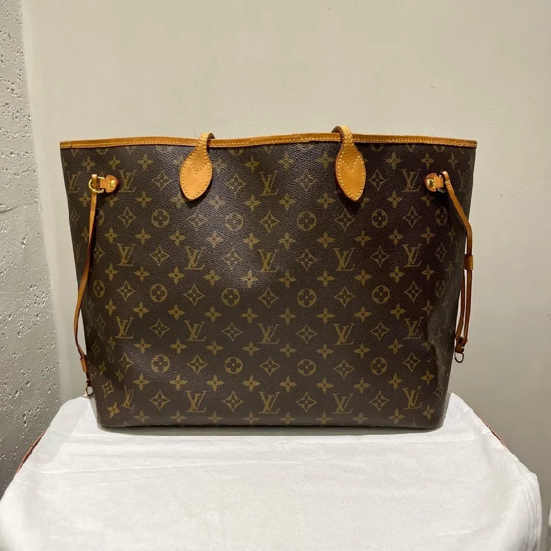 Louis Vuitton tote bags with a water - resistant coating for outdoor useLouis Vuitton Monogram Neverfull GM Tote Bag,Brown