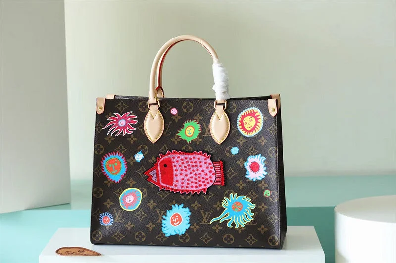 Louis Vuitton tote bags with a printed LV logo on the front for brand visibilityBC - LOUIS VUITTON BAGS - 6550