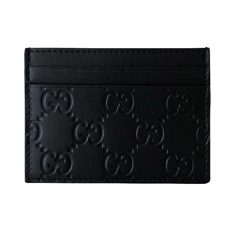 Luxury bags with chain strapsGucci Guccissima Signature Card Holder