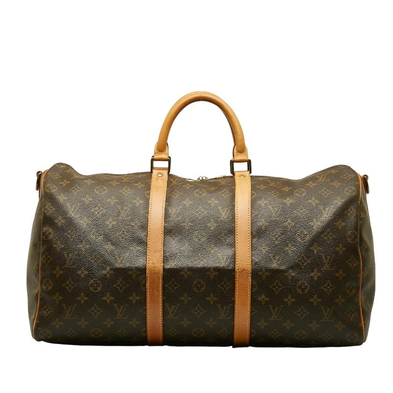 Louis Vuitton bags with a front - flap pocket for quick - access itemsLouis Vuitton Monogram M41416 Boston Bag PVC/Leather Brown