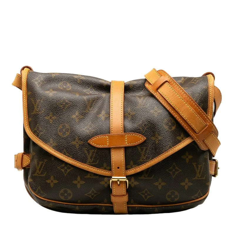 Louis Vuitton Twist bags with a crystal - embellished LV - turnlockLouis Vuitton Monogram M42256 Shoulder Bag PVC/Leather Brown