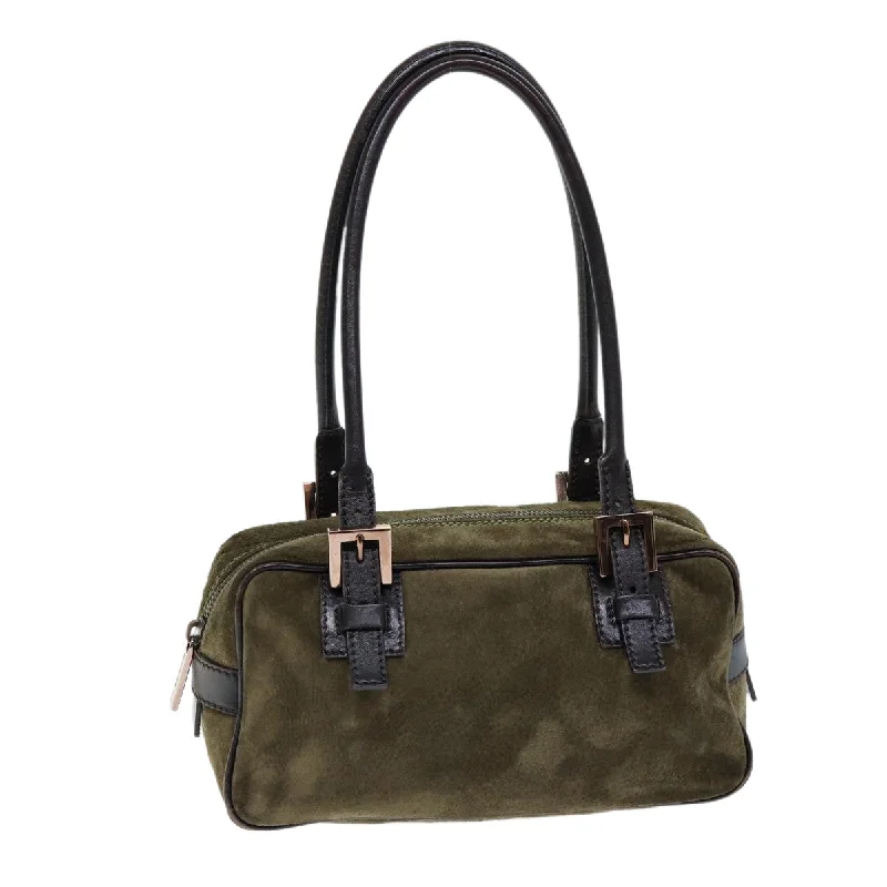 Fendi crossbody bags with a detachable ID holder for easy identificationFENDI Shoulder Bag Suede Green  ti1743