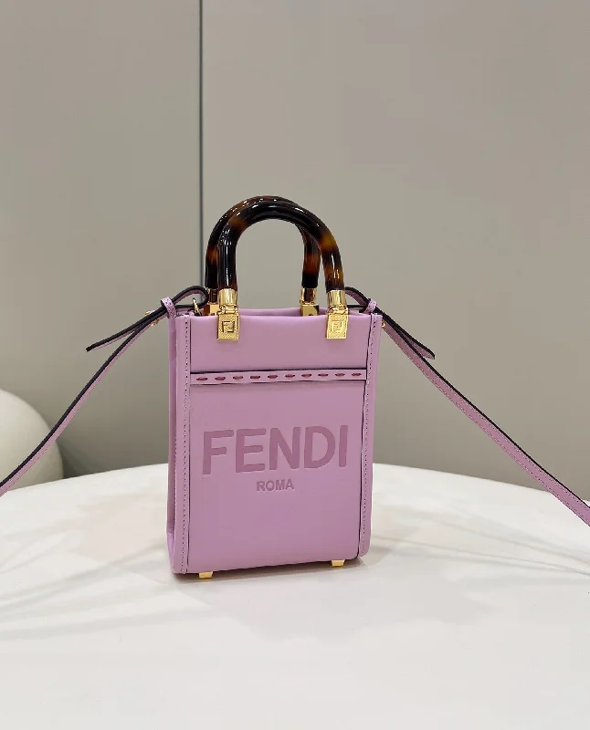 Fendi backpacks with a padded laptop sleeve for travel and work - related useFendi Sunshine Shopper Lilac Mini Bag For Woman 13cm/5in