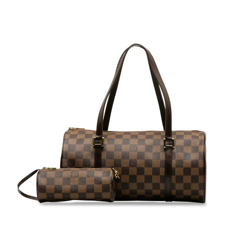 Louis Vuitton Petite Malle bags with a hard - shell structure for uniquenessLouis Vuitton Damier Papillon 30 Handbag N41210 Brown PVC Leather