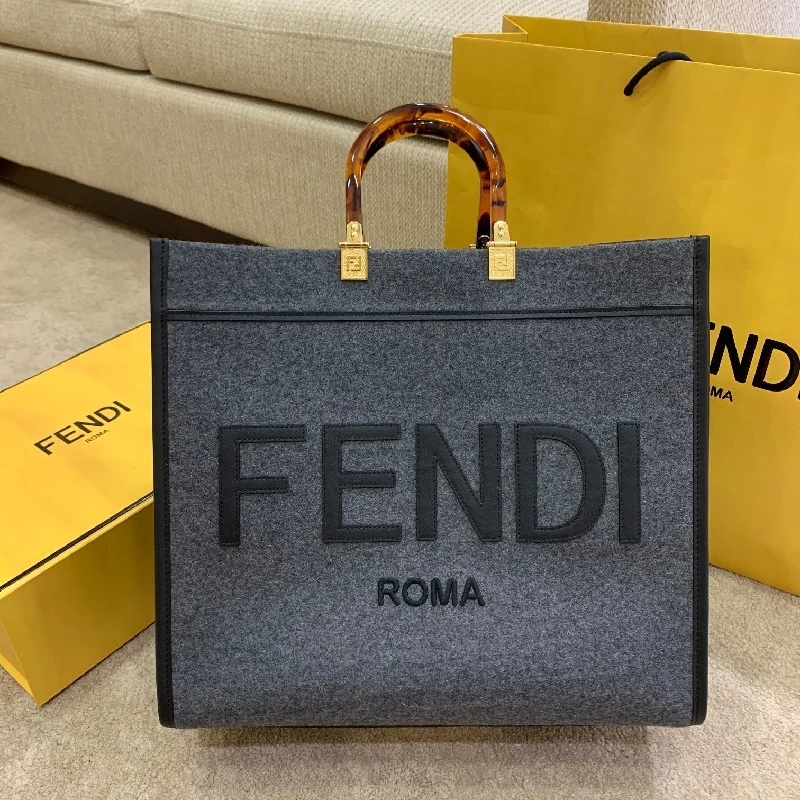 Fendi bags with a detachable camera holder for photography enthusiastsFendi Sunshine Grey For Women