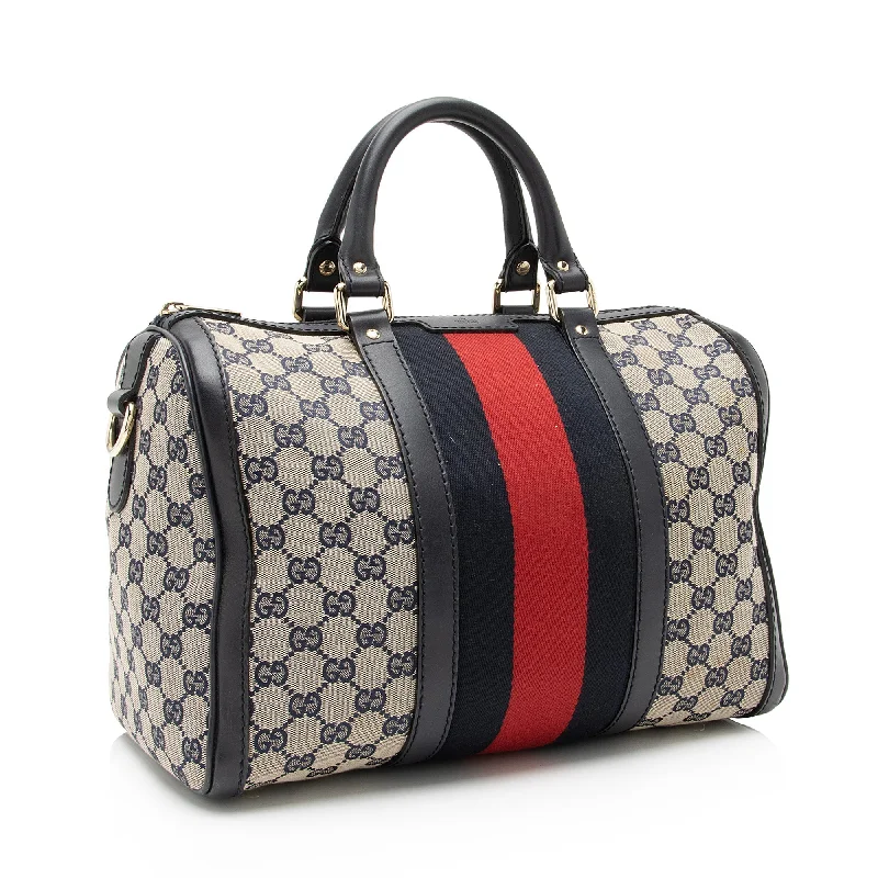 Luxury brand bags on saleGucci GG Canvas Vintage Web Joy Medium Boston Bag (SHF-GSTKeh)