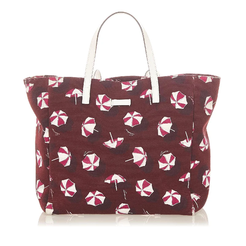 Affordable designer bag dupesGucci Printed Canvas Tote Bag (SHG-19468)