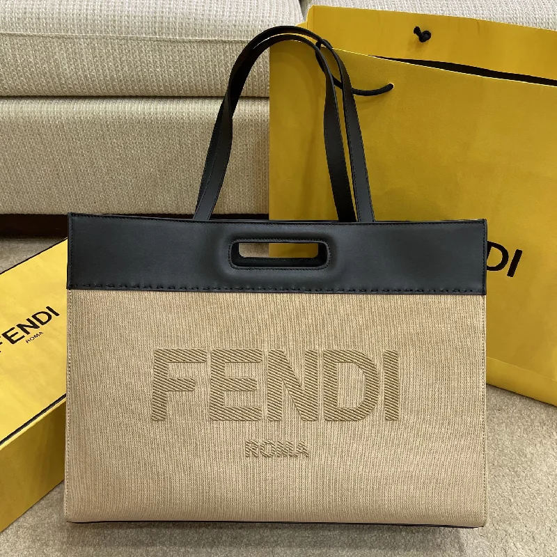 Ladies Fendi shoulder bags with a quilted leather exterior for a luxurious and cozy lookFendi Canvas Tote Bag