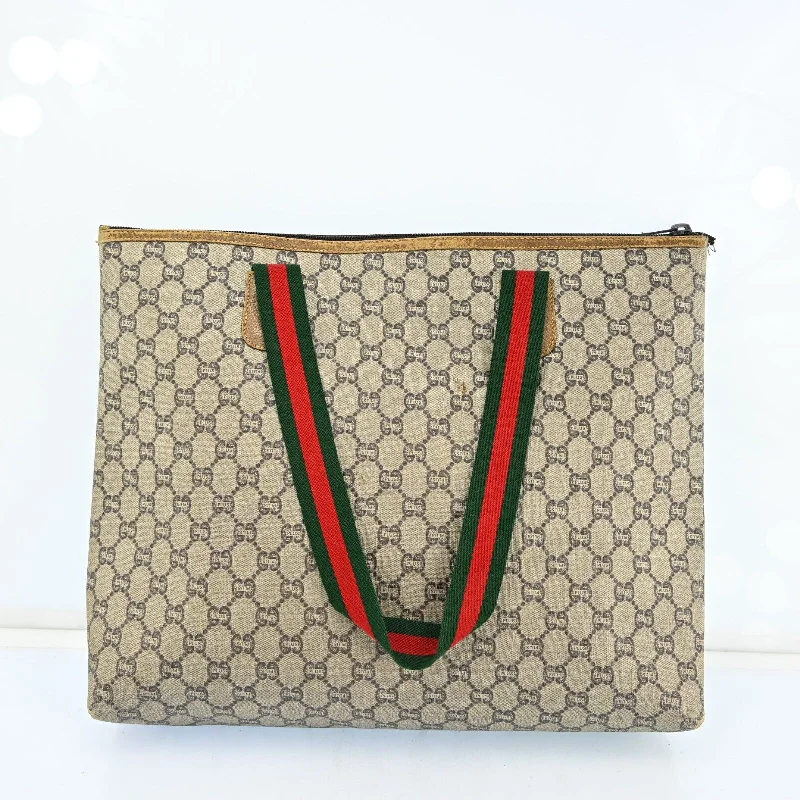 Luxury bags with exotic skinsGucci Plus Tote Bag Sherry Line Browns