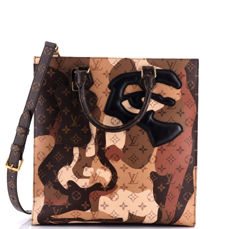 Luxury bags with chain strapsx Kid Super Sac Plat NV Limited Edition Patchwork Printed Camouflage Monogram Canvas