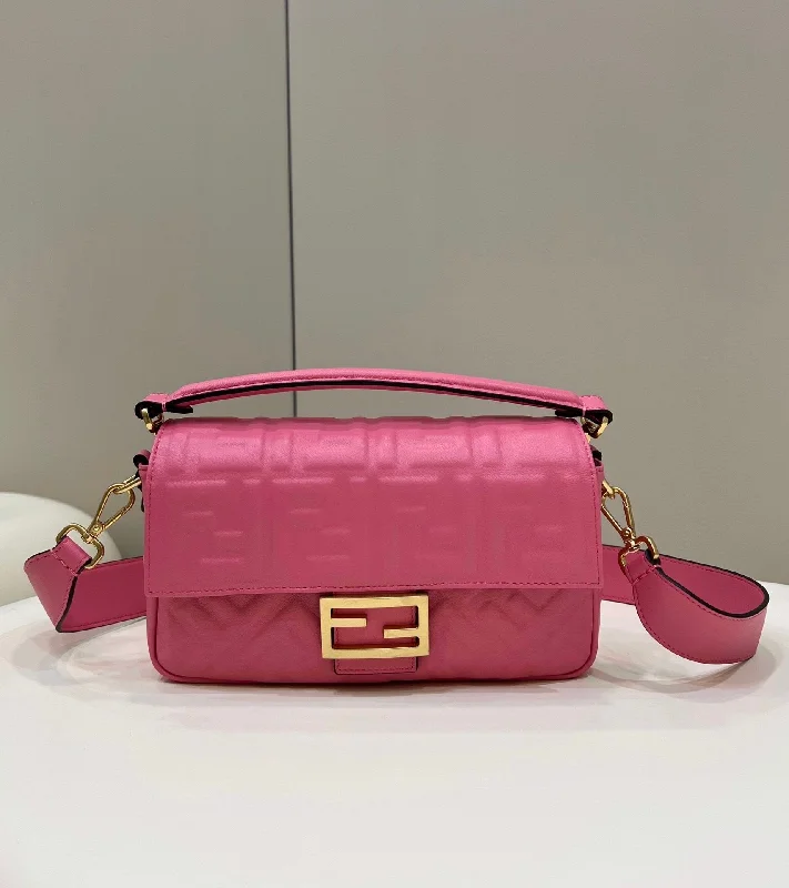 Fendi backpacks with a multi - pocket organization for better functionalityFendi Baguette Pink For Crossbody Bags