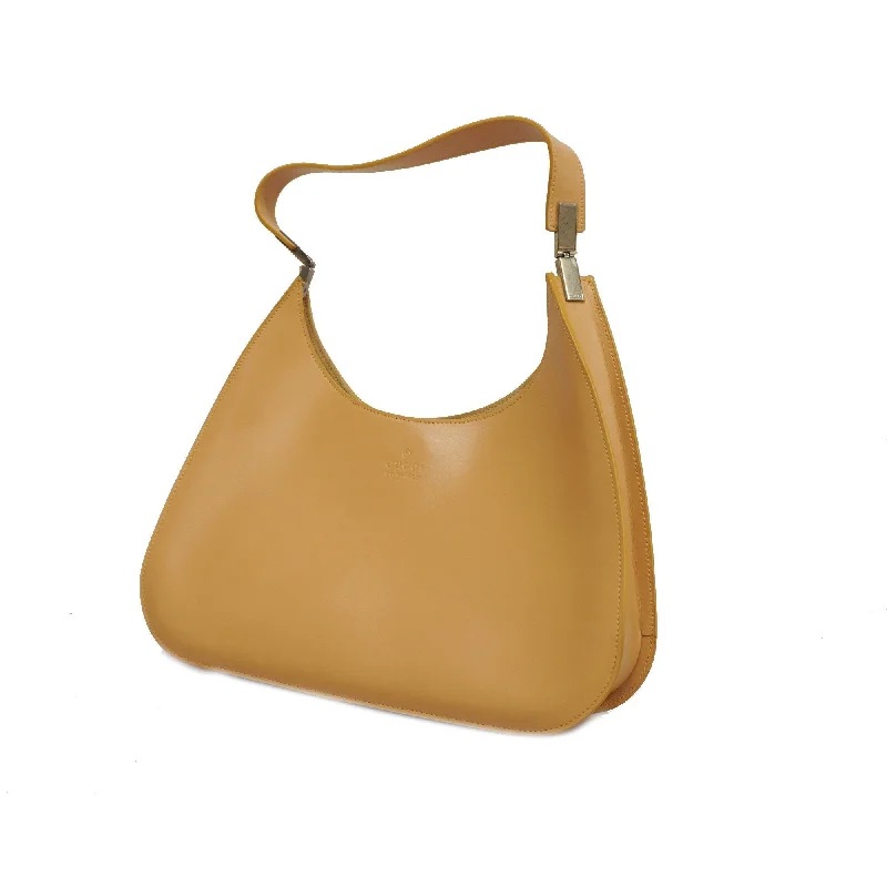 Designer bags with gold hardwareGucci 001 3767 Women's Leather Shoulder Bag Beige