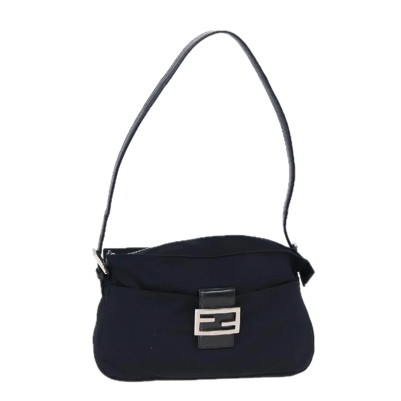 Ladies Fendi Peekaboo bags with a front - pocket organizer for quick access to essentialsFENDI Shoulder Bag Nylon Black  ep4669