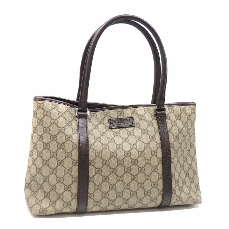 Luxury bags with chain strapsGucci Tote Bag GG Supreme Women's Beige Brown PVC Leather 114595 204990