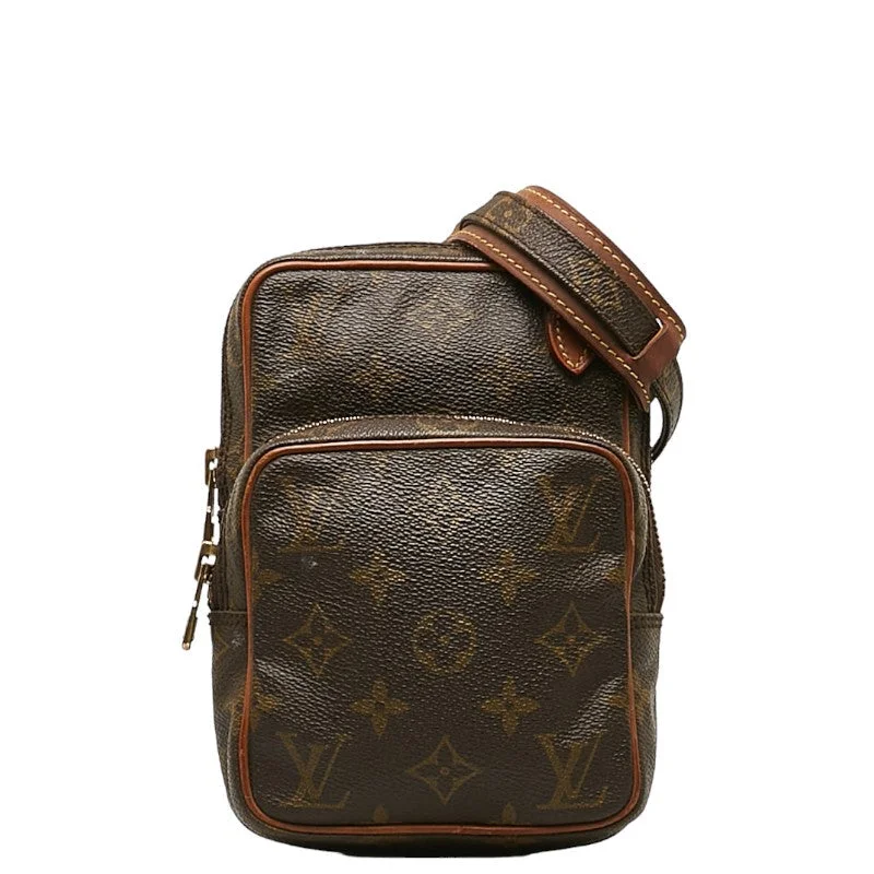 Ladies Louis Vuitton shoulder bags with a magnetic - closure flap for easeLouis Vuitton Monogram M45238 Shoulder Bag PVC/Leather Brown