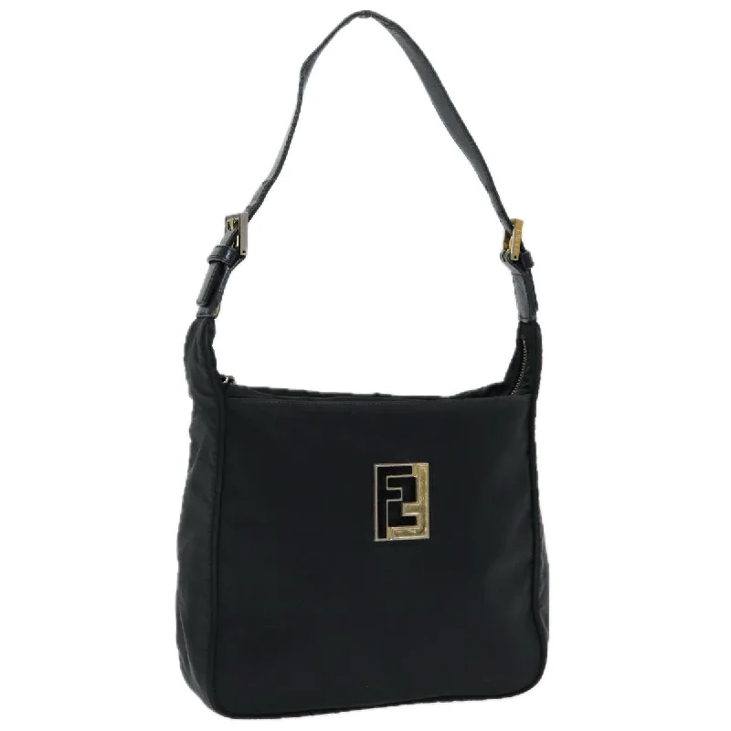 Fendi backpacks with a hidden back pocket for security and privacyFENDI Shoulder Bag Nylon Black  84443