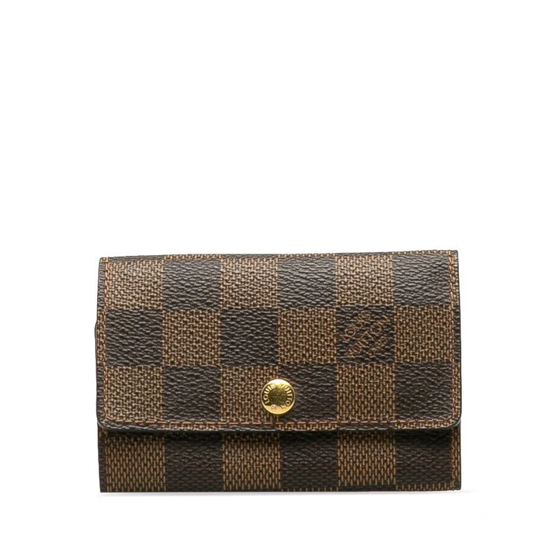 Medium - sized Louis Vuitton tote bags for work and shoppingLouis Vuitton Damier Multicle 6 Keycase N62630 Brown PVC Leather  Louis Vuitton