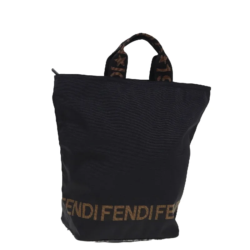 Fendi Baguette bags in a limited - edition colorway for a rare and exclusive lookFENDI Tote Bag Canvas Black  ar11998