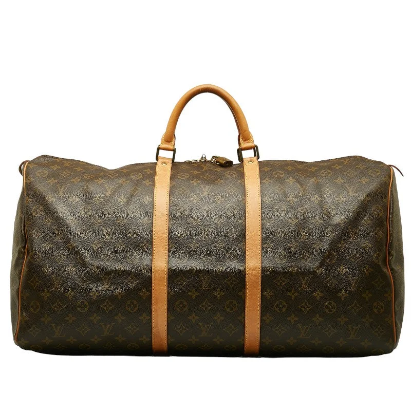 Louis Vuitton tote bags with a water - resistant coating for outdoor useLouis Vuitton Monogram M41422 Boston Bag PVC/Leather Brown