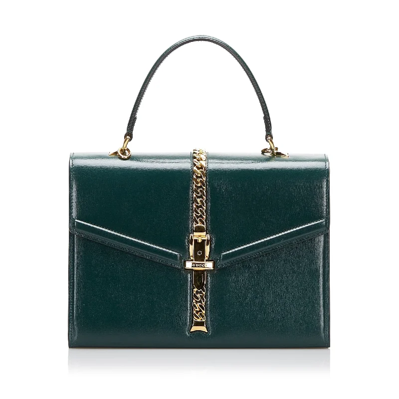 Designer bags with gold hardwareGucci Sylvie 1969 Satchel