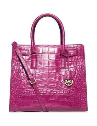 Michael Michael Kors Bags for food festivals with a design that can hold food - related itemsMichael Michael Kors Dillon Large Croc Embossed North South Tote