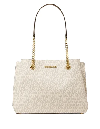 pebbled leather Michael Michael Kors Bags for durabilityMichael Michael Kors Teagan Large Logo Shoulder Bag