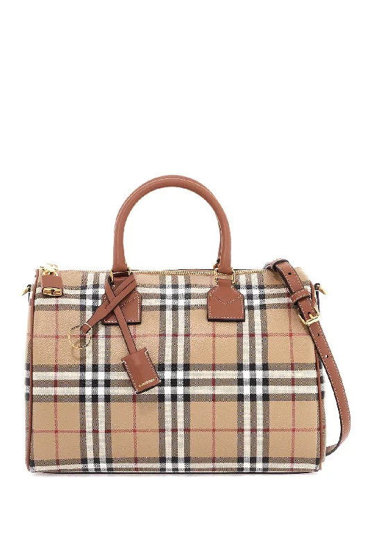 Quilted Burberry Bags for a Luxurious FeelBurberry 'Check Media Bowling Bag' Women