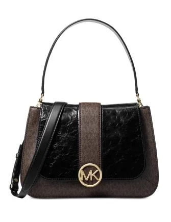 Michael Michael Kors Bags for baby showers in a cute and elegant designMichael Michael Kors Lillie Signature Polished Top-Handle Satchel