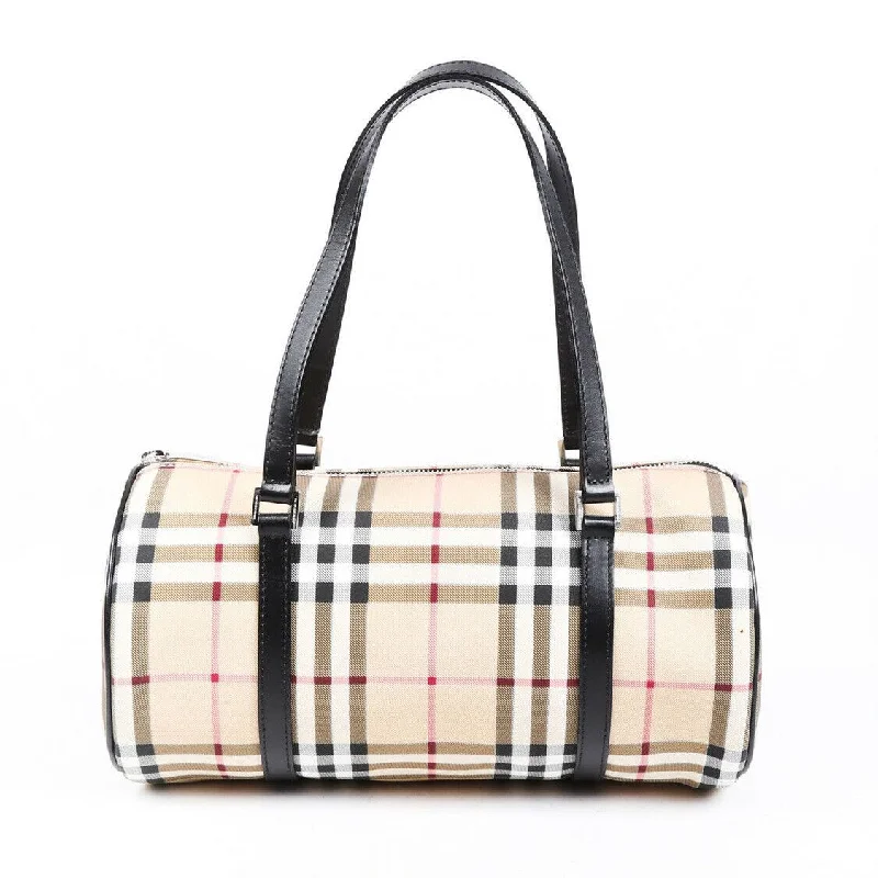 Foldable Burberry Shopping Bags for ConvenienceBurberry Bag Haymarket Check Leather Barrel