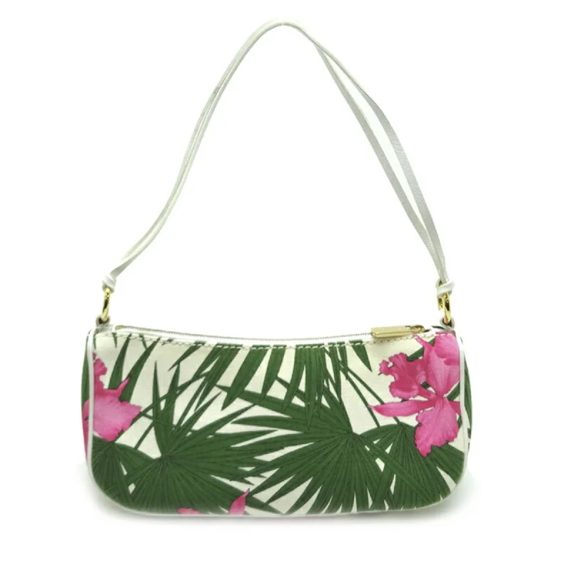 Pet - Carrier Celine Bags for Pet Owners on the GoCeline Women's Pouch Canvas Tropical Flowers [White Multi]