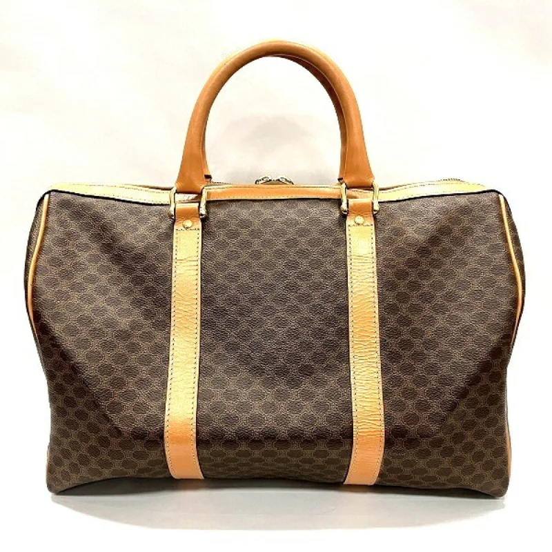 Celine Bags with RFID - Protected PocketsCeline Macadam Pattern PVC Bag Boston Unisex