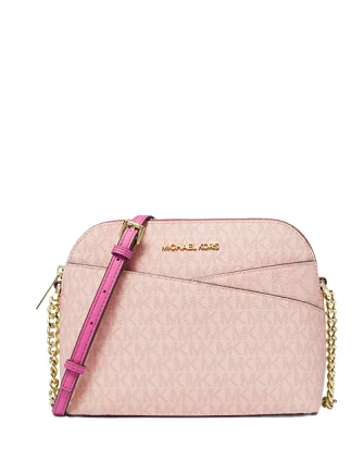 Michael Michael Kors Bags for music festivals with a trendy designMichael Michael Kors Jet Set Travel Medium Logo Dome Crossbody Bag