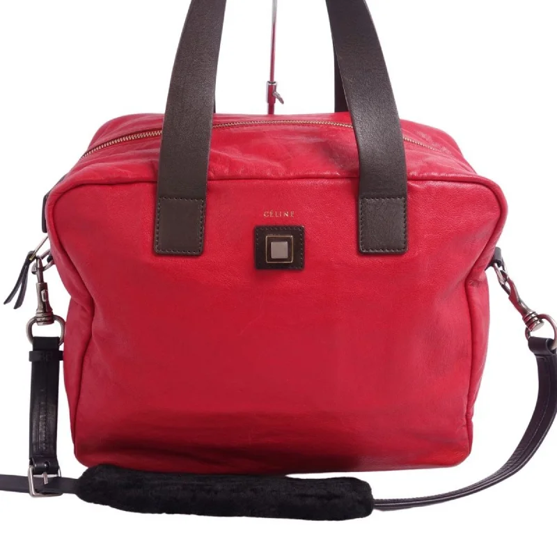 Celine Bags with Chain Handles for a Touch of GlamourCeline bag Phoebe period 2way handbag shoulder ladies red