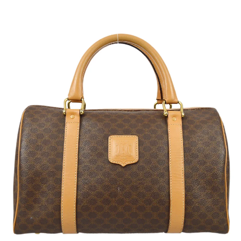 Celine Bags with RFID - Protected PocketsCeline Brown Macadam Handbag