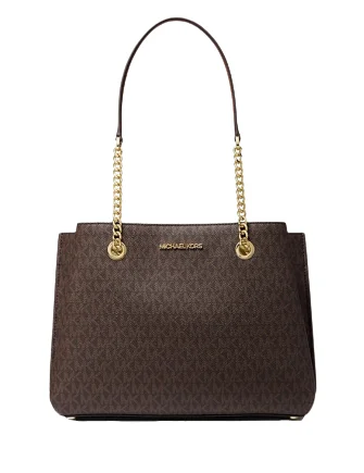 magnetic - snap Michael Michael Kors crossbody bags for easy accessMichael Michael Kors Teagan Large Logo Shoulder Bag