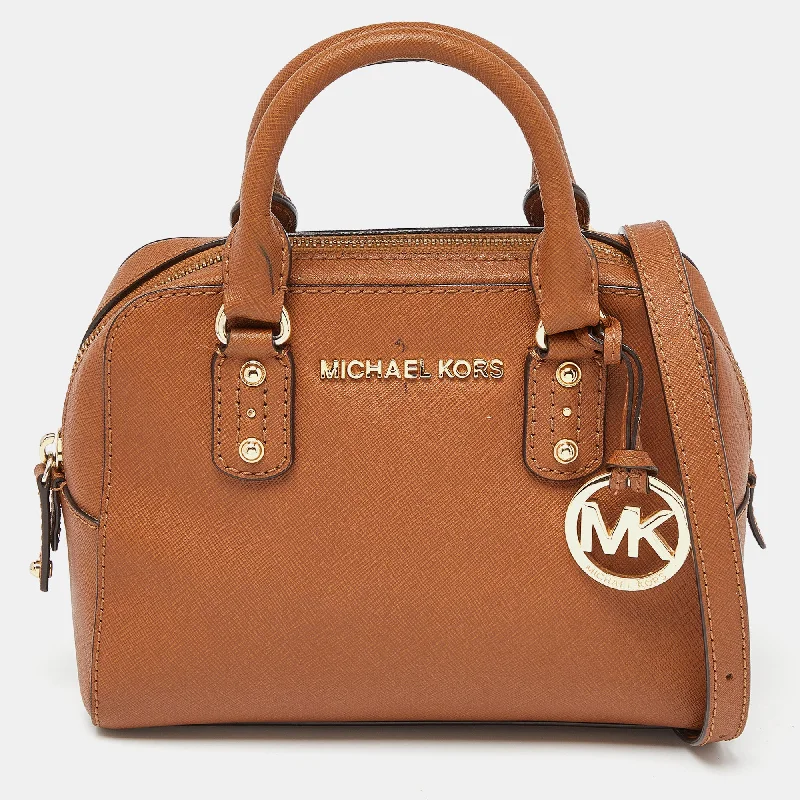 Michael Michael Kors messenger bags for bike commutersBrown Leather Satchel