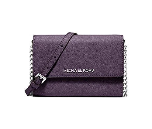 Michael Michael Kors Bags for brunches with friends in a casual - chic lookMICHAEL Michael Kors Womens Jet Set Travel Large Phone Crossbody (Iris)