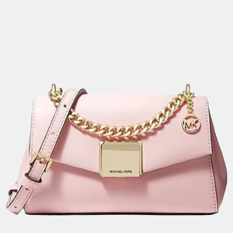 Michael Michael Kors Bags for family vacations to keep essentials organizedPowder blush leather crossbody