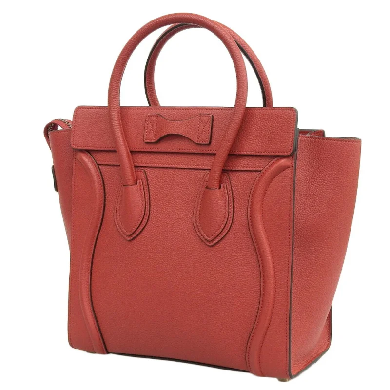 Quilted Celine Bags for a Luxurious AestheticCeline luggage micro handbag leather red 167793