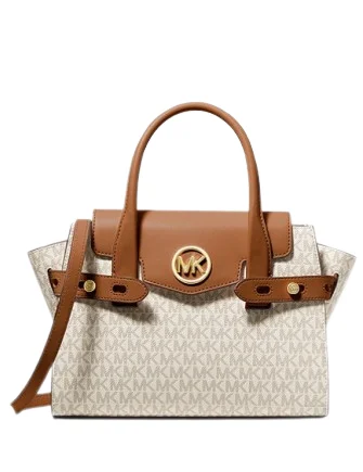 Michael Michael Kors Bags for art exhibitions to complement the art - inspired lookMichael Michael Kors Carmen Medium Logo and Faux Leather Belted Satchel