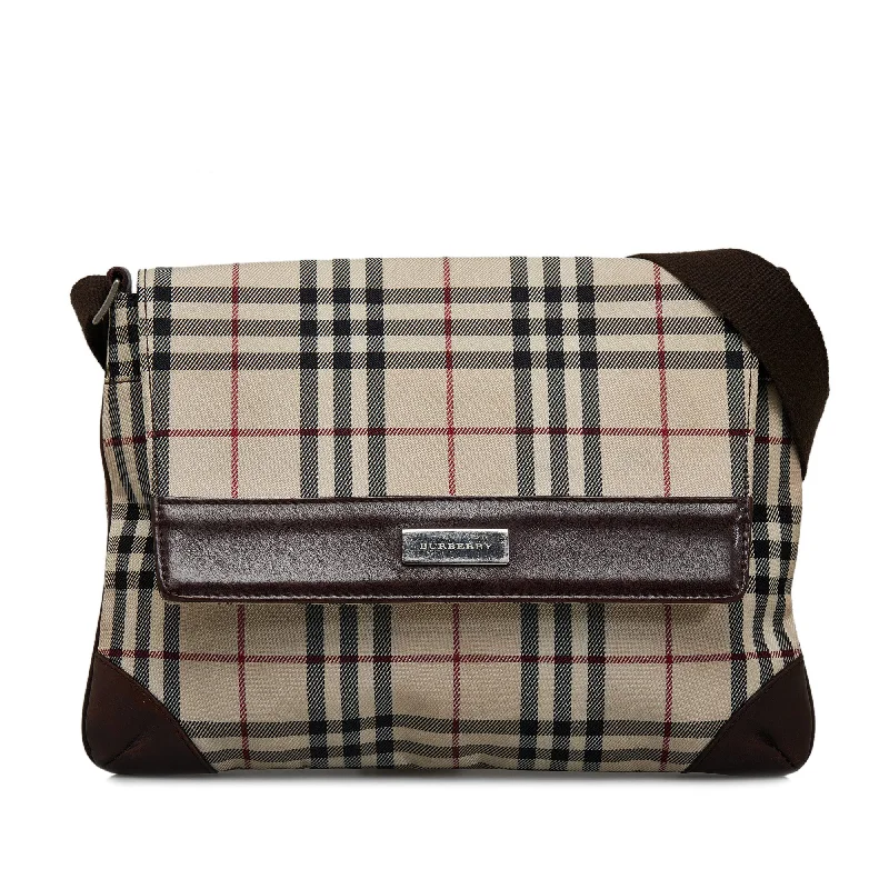 High - Capacity Celine Duffle Bags for Extended TripsBrown Burberry House Check Crossbody