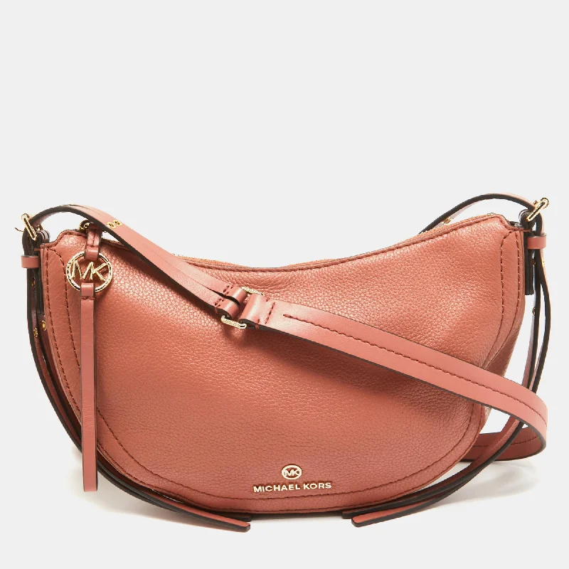 Michael Michael Kors Bags with interior pockets for better organizationSunset Peach Leather Camden Crossbody Bag