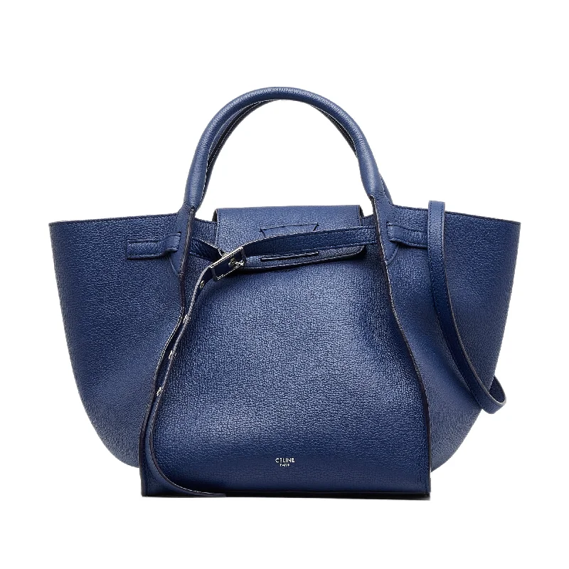 Easy - to - Clean Celine Bags for Busy LifestylesCeline Big Bag Small Blue Calfskin