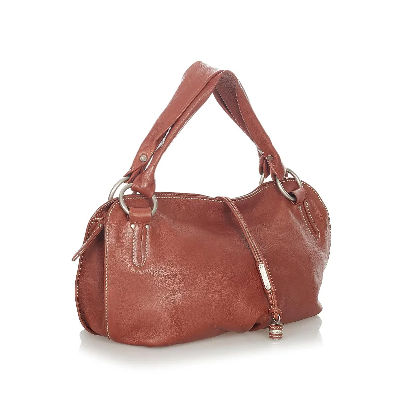 Compact and Handy Celine Waist Bags for On - the - MoveCeline Bittersweet Leather Shoulder Bag (SHG-23764)