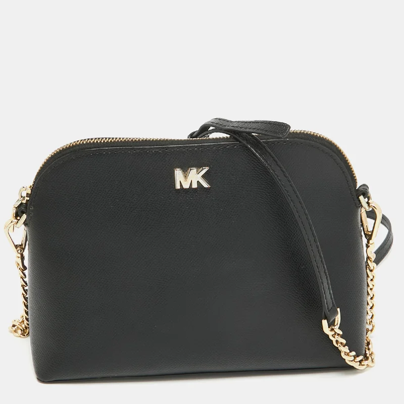 Michael Michael Kors Bags for anniversary celebrations in a special - occasion designBlack Leather Dome Crossbody Bag