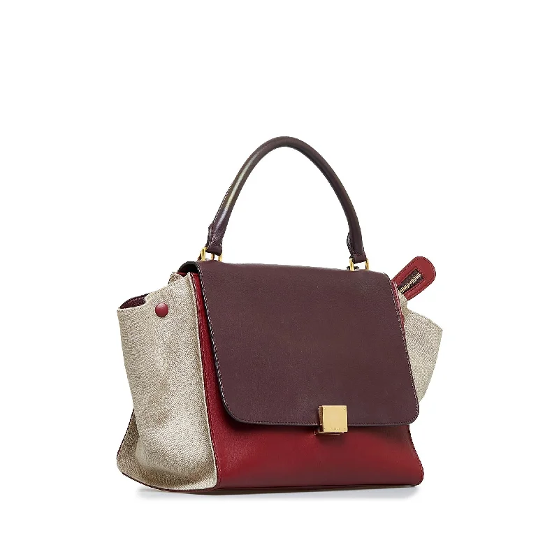 Sustainable and Ethical Celine Bags for Conscious ConsumersCeline Trapeze Tricolor Satchel (SHG-xrb8EN)