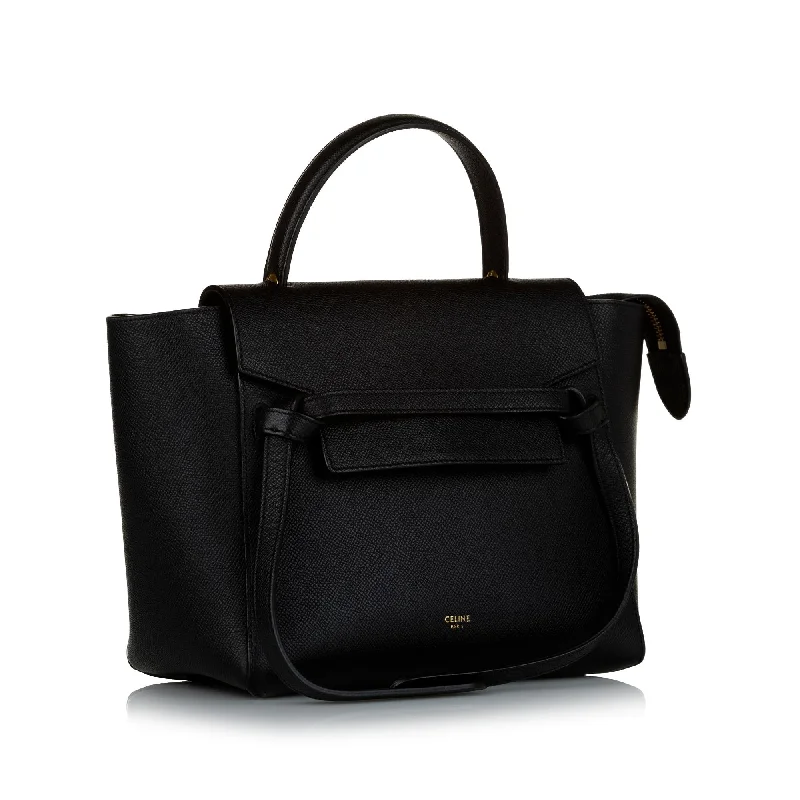 Celine Tote Bags with Spacious Interior for TravelersCeline Belt Leather Satchel (SHG-33145)