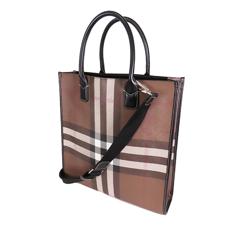 Compact and Portable Burberry Waist BagsBrown Burberry Slim Denny Vertical Tote Satchel