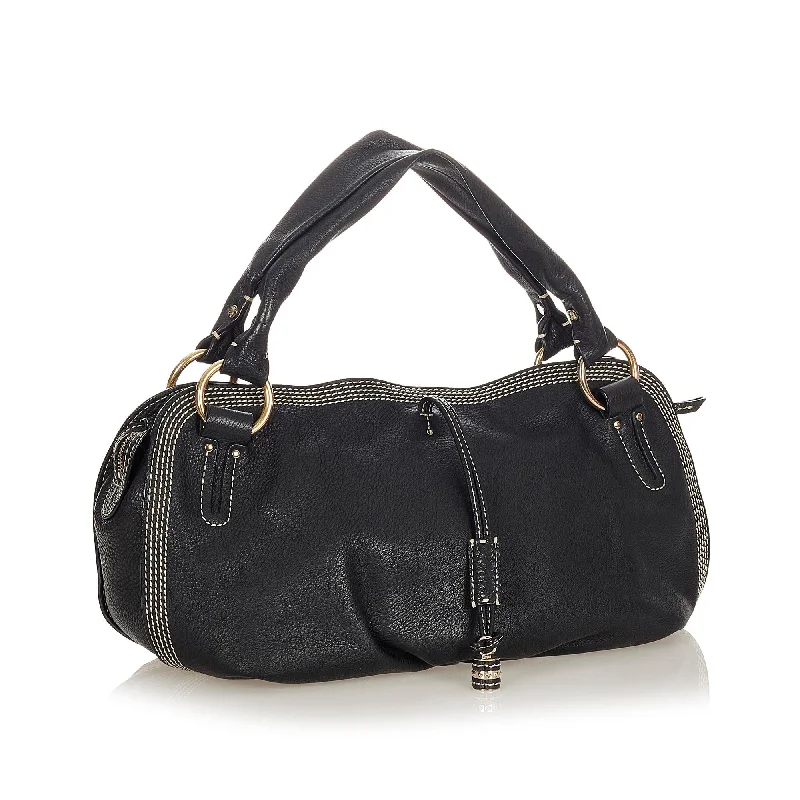 Two - Tone Celine Bags for a Modern and Stylish AppearanceCeline Bittersweet Leather Shoulder Bag (SHG-23503)